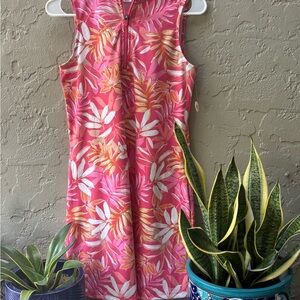 Tommy Bahama Golf - Pink Tropical Sleeveless Dress